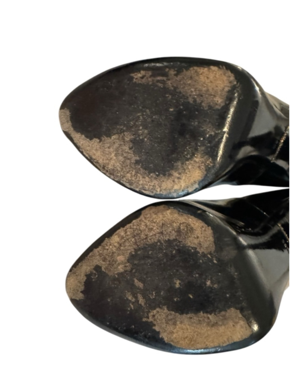 Women's Dolce & Gabbana Black Patent Leather Peep Toe Stilettos Heels 6.5 / 36.5 - Picture 11 of 11